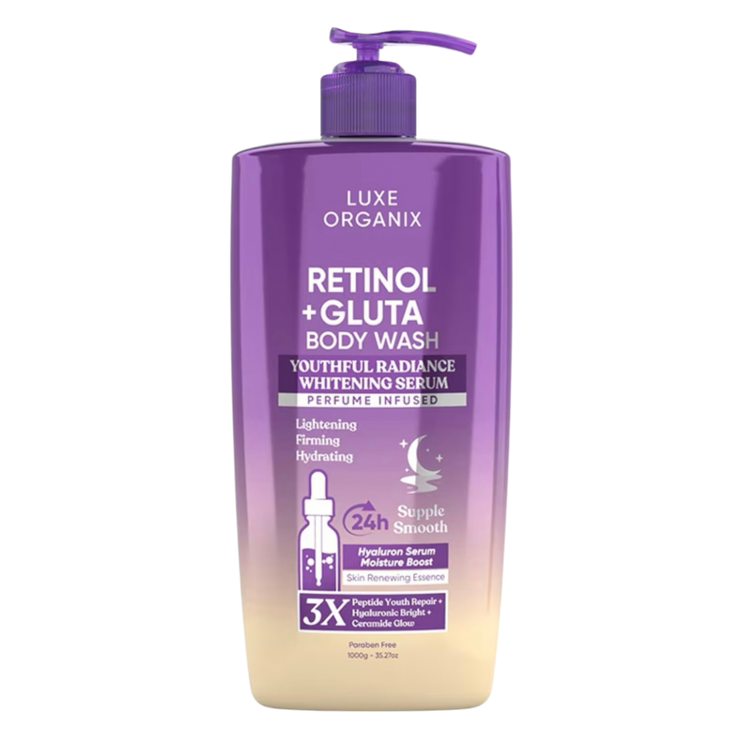 Luxe Organix Retinol + Gluta Whitening Serum Body Wash