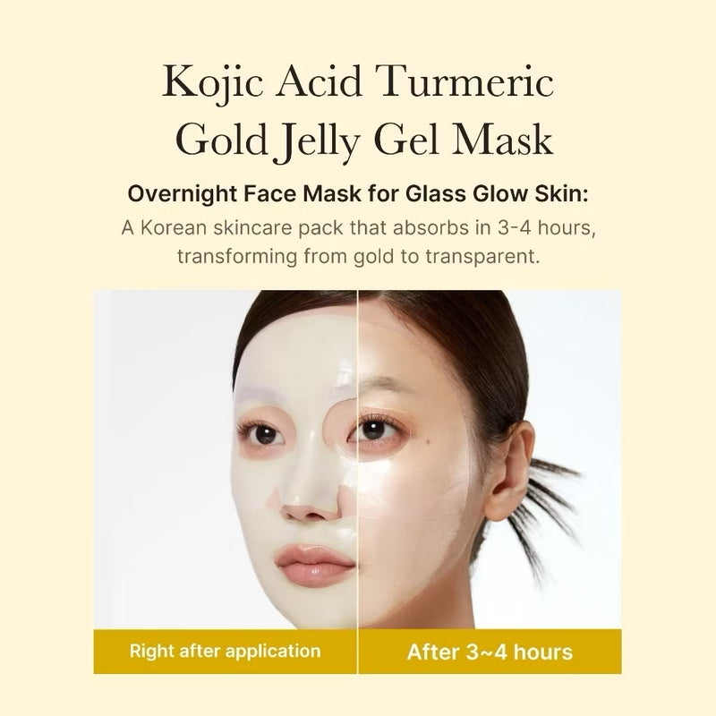 Medicube Kojic Acid Turmeric Brightening Gel Mask Set 4 Sheets