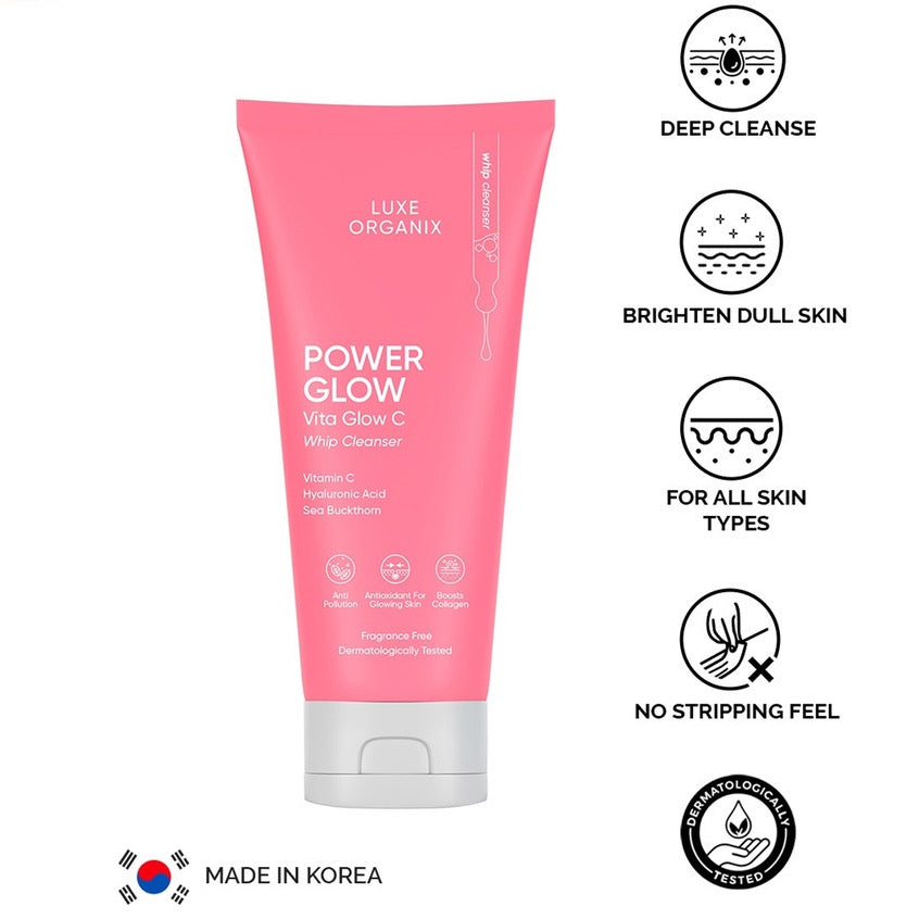 Luxe Organix Power Glow Whip Cleanser