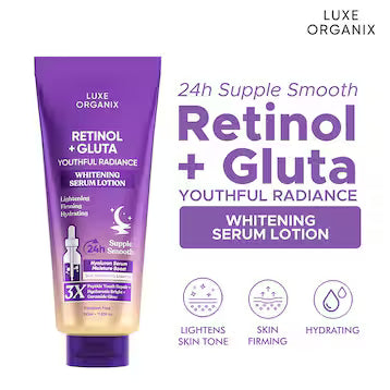 Luxe Organix Retinol + Gluta Whitening Serum Lotion