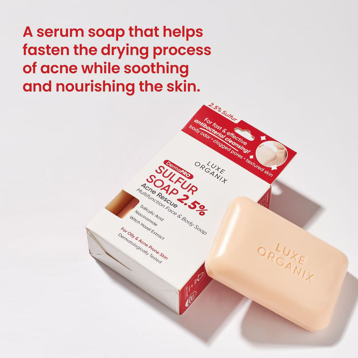 Luxe Organix Derma Pro Sulfur Soap 2.5%