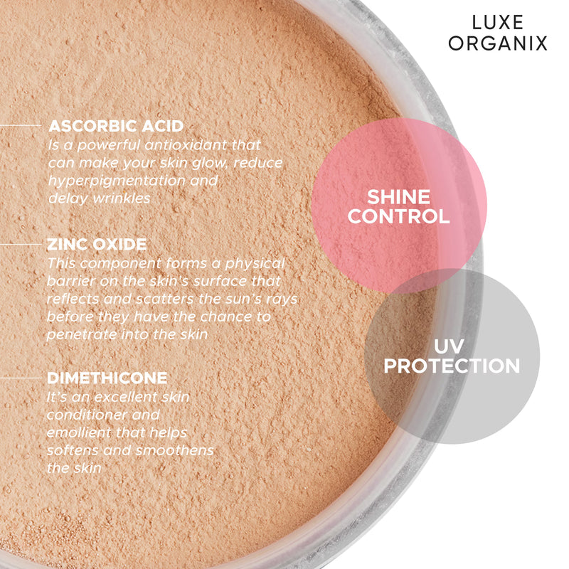 Luxe Organix 24H Zero Sebum Instant Pore Blurring Weightless Matte Powder Spf 50 Pa++++