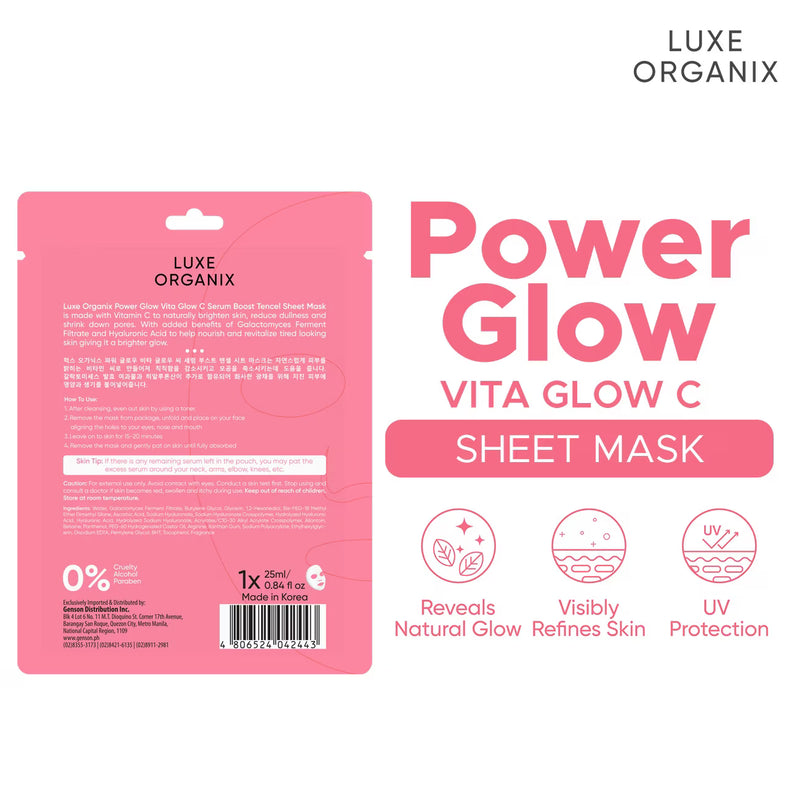 Luxe Organix Power Glow Sheet Mask