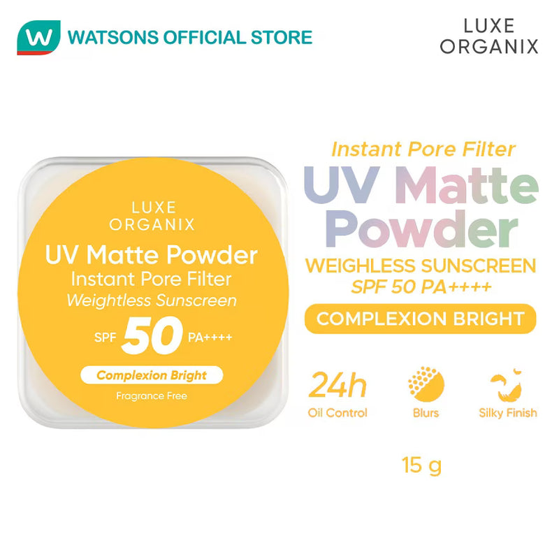 Luxe Organix UV Matte Powder Sunscreen Complexion Bright