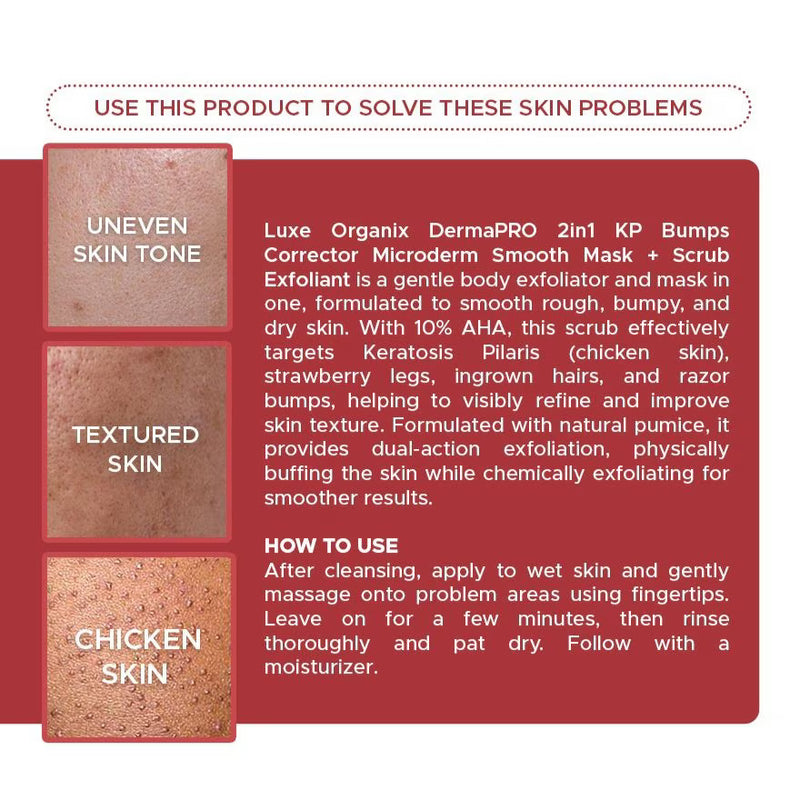 Luxe Organix 2in1 KP Bumps Smooth Mask Scrub