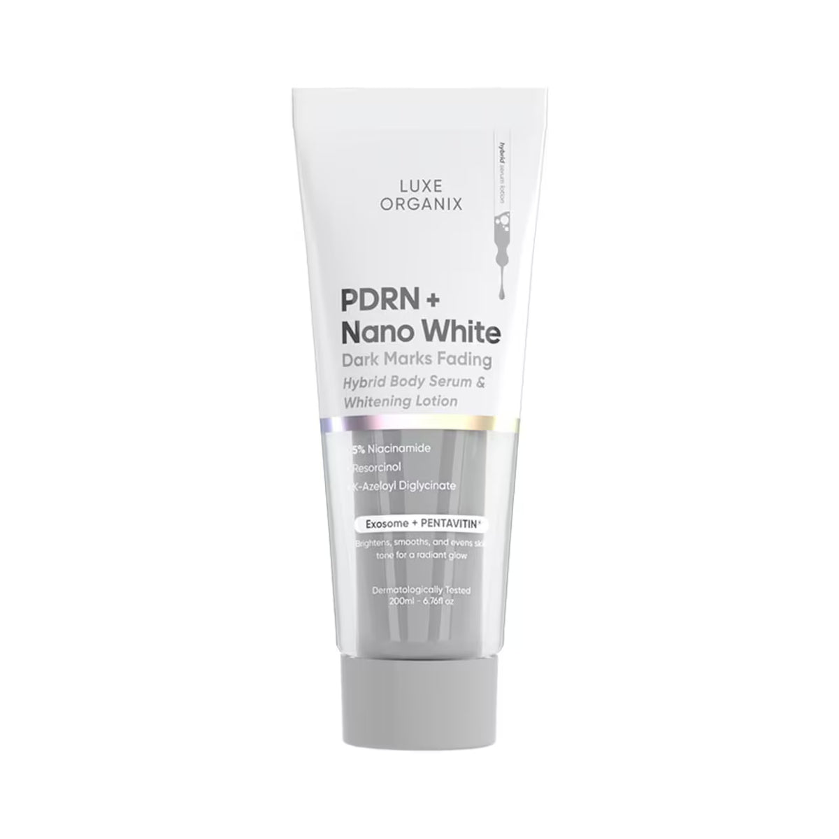 Luxe Organix PDRN + Nano White Dark Marks Fading Hybrid Body Serum & Whitening Lotion