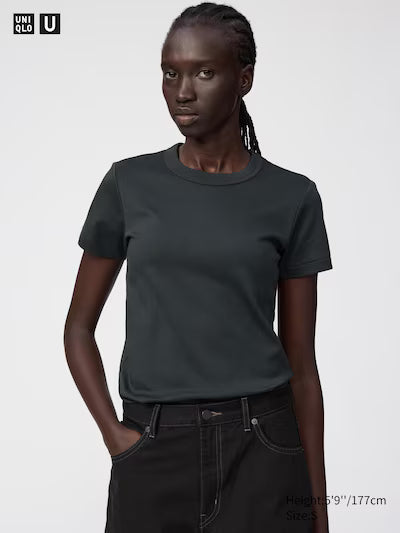 Uniqlo Crew Neck Shirt Brown
