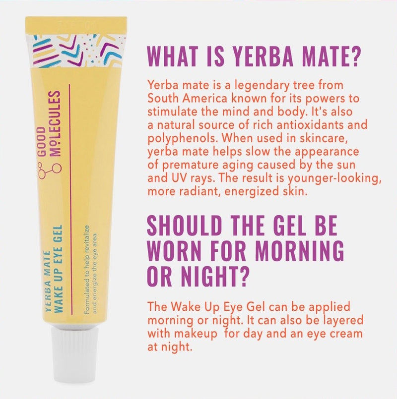 Good Molecules Yerba Mate Wake Up Eye Gel