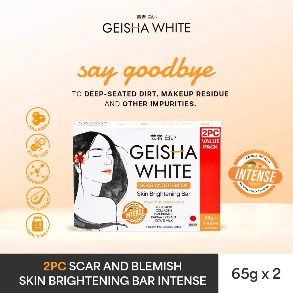 Geisha White Intense Whitening Bar 65g x 2