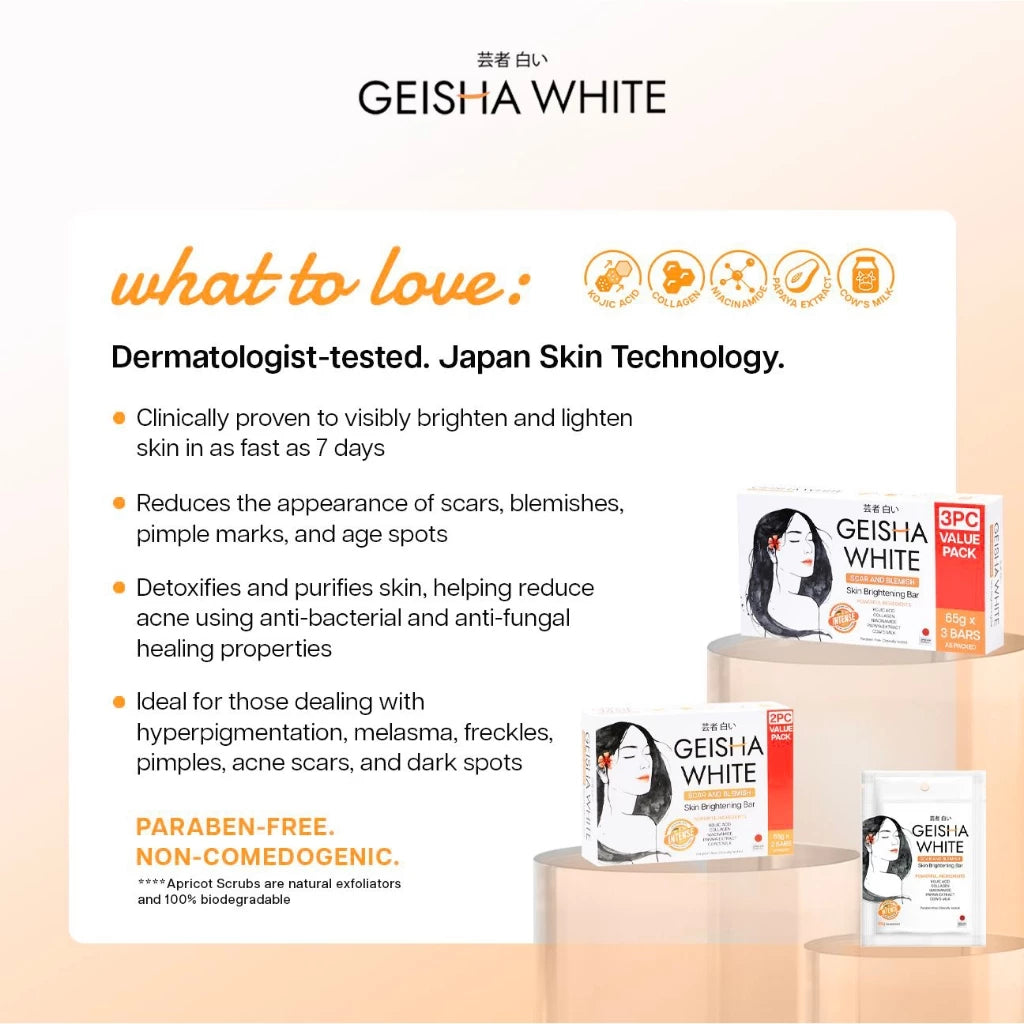 Geisha White Intense Whitening Bar 65g x 2