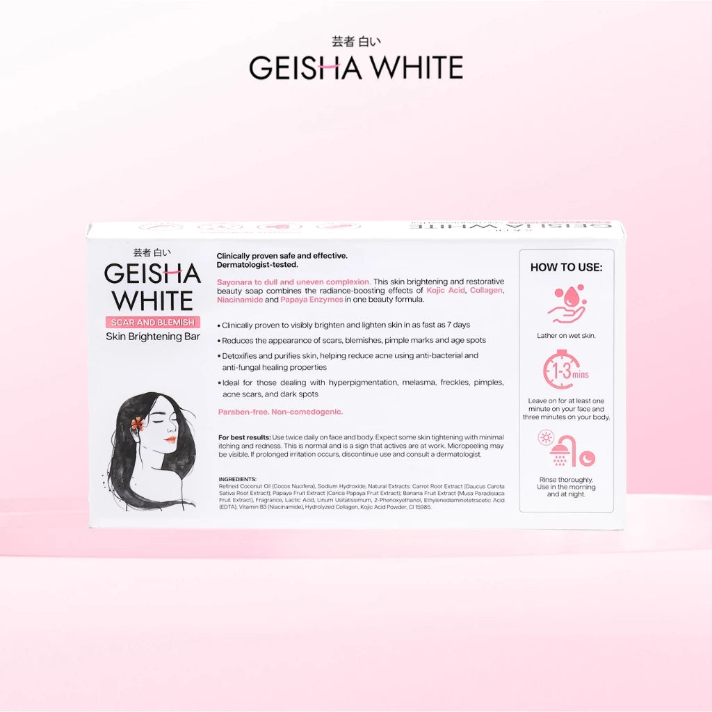 Geisha White Classic Bar 65g x3
