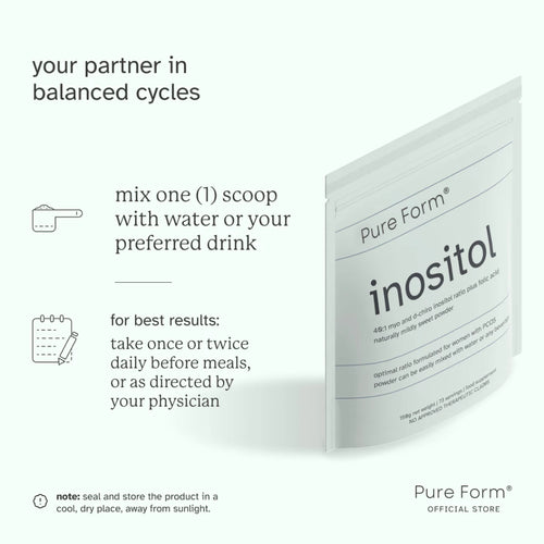 Pure Form Inositol 40:1 Myo and D-chiro Folic Acid Naturally Mildly Sweet Powder 150g