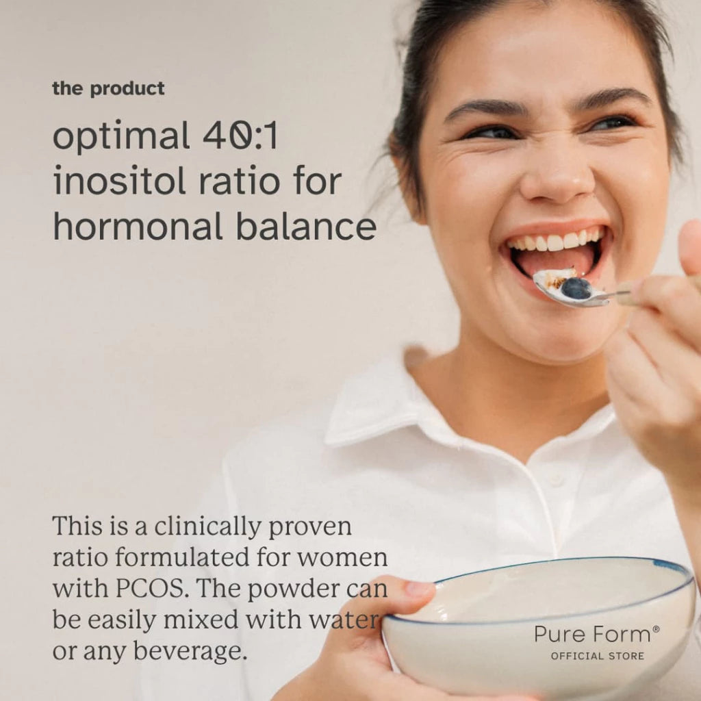 Pure Form Inositol 40:1 Myo and D-chiro Folic Acid Naturally Mildly Sweet Powder 150g