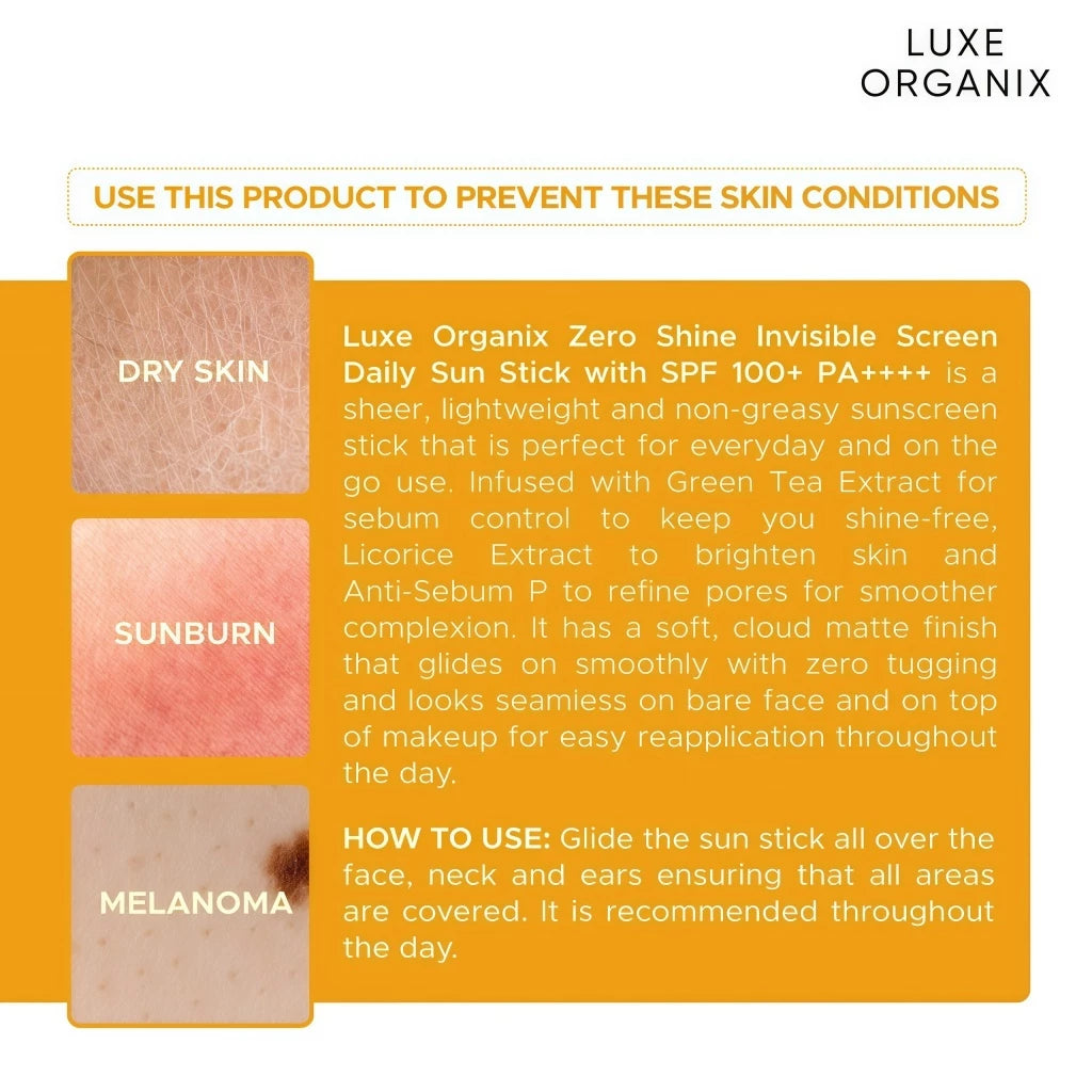 Luxe Organix Zero Shine Invisible Sunscreen