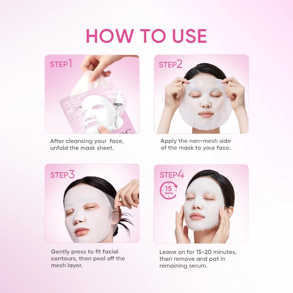 Skintific Radiance Glow Silky Sheet Mask
