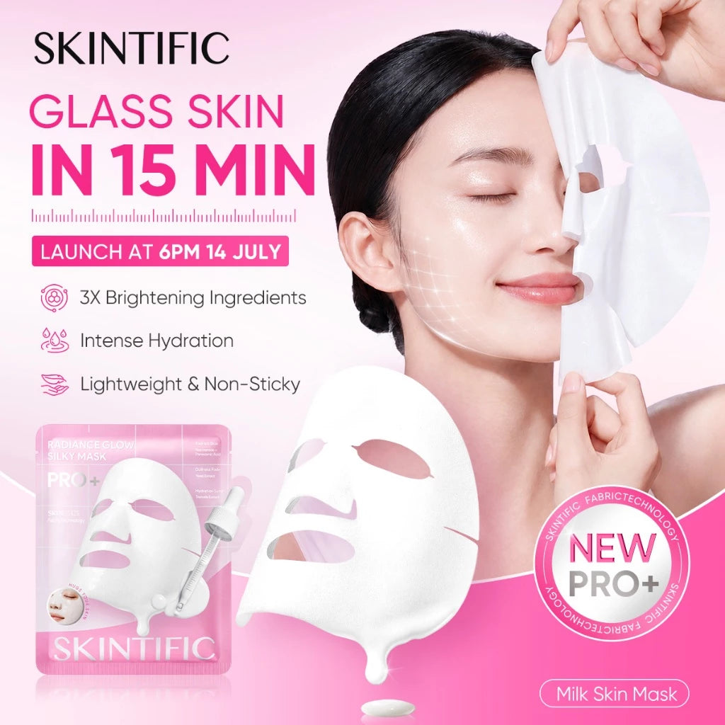 Skintific Radiance Glow Silky Sheet Mask