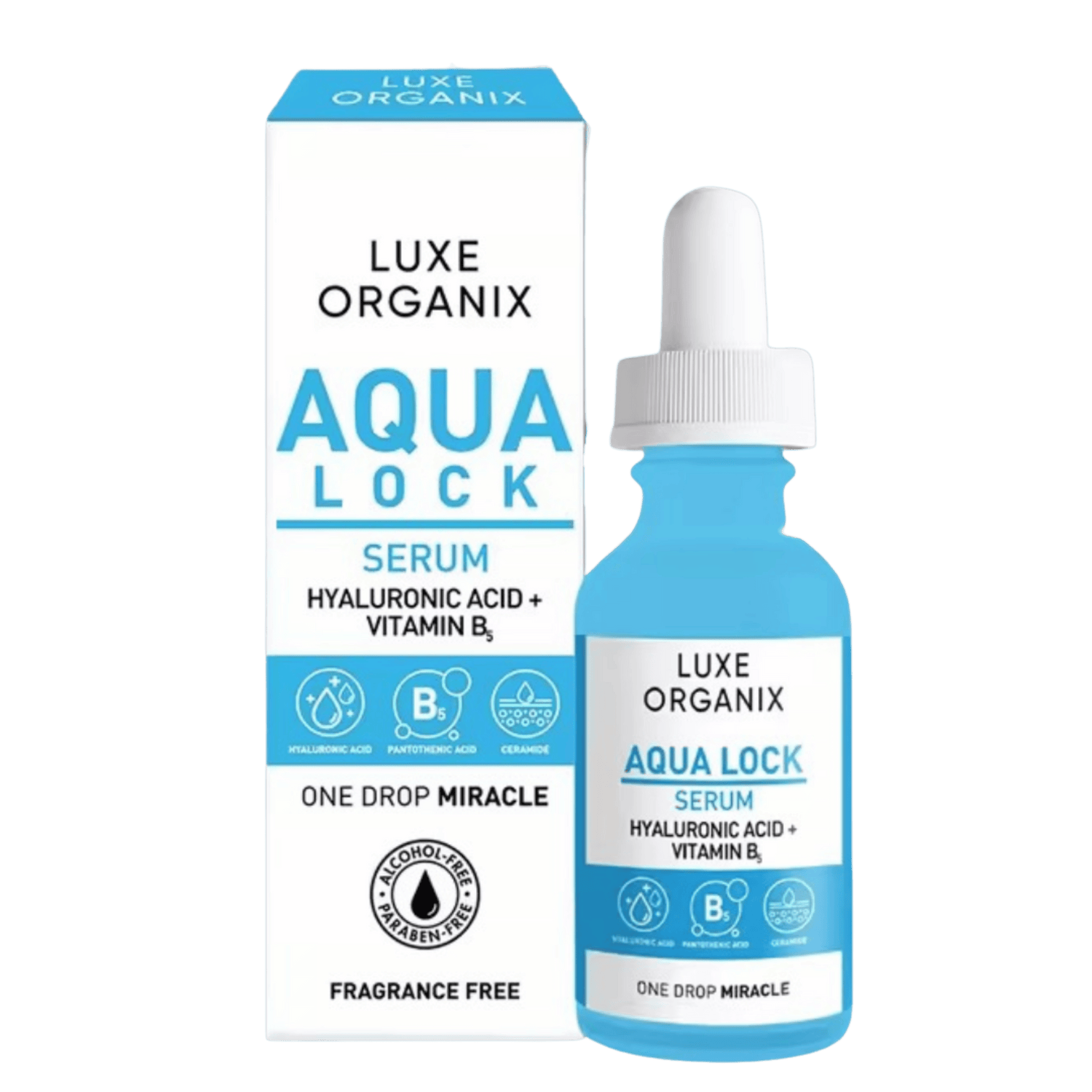 Luxe Organix Aqua Lock HyaGlow White Serum – The Glow Club